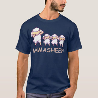 妊娠中の母親の三つ子の羊の友人 Tシャツ