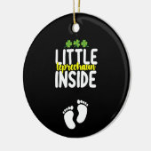 妊娠中の母親の中の小さなレプレシャン セラミックオーナメント (左)