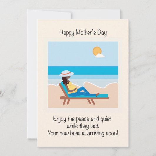 妊娠中の母親の日 - 黒人女性 シーズンカード (正面)