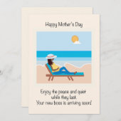 妊娠中の母親の日 - 黒人女性 シーズンカード (正面/裏面)