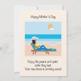 妊娠中の母親の日 - 黒人女性 シーズンカード