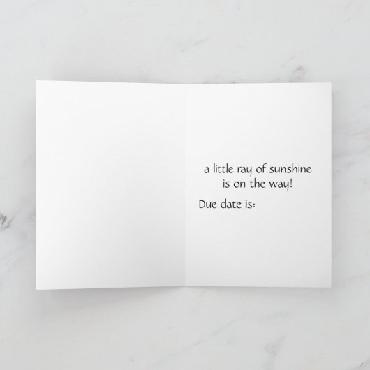 妊娠中の母親 案内状 (内部)