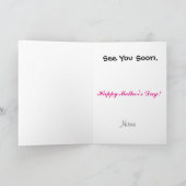 妊娠中の祖母のデイカード 案内状 (内部)