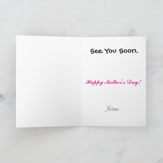 妊娠中の祖母のデイカード 案内状 (内部)