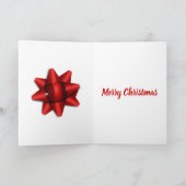 妊娠中の私からクリスマスプレゼント、ママへ カード (内部)
