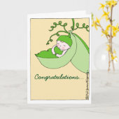 妊娠中の赤ちゃんシャワーおめでとう カード (黄色い花)