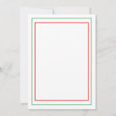 妊娠中の赤ちゃんシャワーの季節 招待状 (裏面)