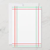 妊娠中の赤ちゃんシャワーの季節 招待状 (裏面)