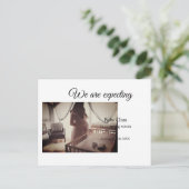 妊娠中の追加ベビー名の日付 ポストカード (スタンド正面)