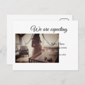 妊娠中の追加ベビー名の日付 ポストカード (正面/裏面)