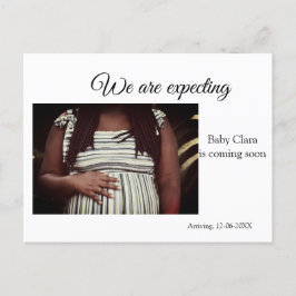 妊娠中の追加ベビー名の日付 ポストカード