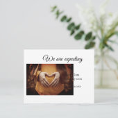 妊娠中の追加ベビー名の日付 ポストカード (スタンド正面)