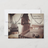 妊娠中の追加ベビー名の日付 案内状 (正面)