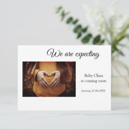 妊娠中の追加ベビー名の日付 案内状