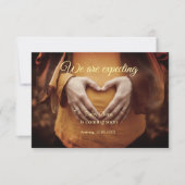 妊娠中の追加ベビー名の日付 案内状 (正面)