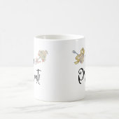 妊娠中の隠されたメッセージの驚き モーフィングマグカップ (中央)