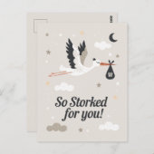 妊娠中の鳥におもしろいは大騒ぎ ポストカード (正面/裏面)