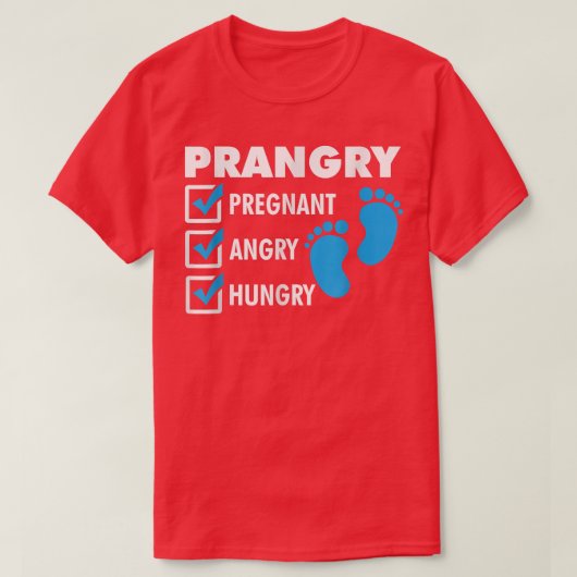 妊娠中怒児空腹ママ妊娠 Tシャツ (デザイン正面)