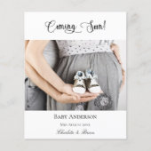 妊娠中来間の写真予算発表 チラシ (正面)