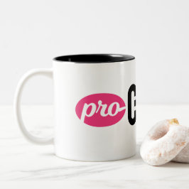 妊娠中絶に賛成のツートーンマグ ツートーンマグカップ