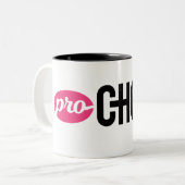 妊娠中絶に賛成のツートーンマグ ツートーンマグカップ (正面左)