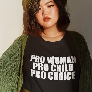 妊娠中絶に賛成プロ女性の子供 Tシャツ