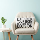 妊娠中絶に賛成 ランバークッション (椅子)