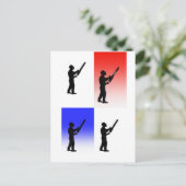 妊娠中絶の木の外科医のクリスマスプレゼント贈り物 シーズンポストカード (スタンド正面)