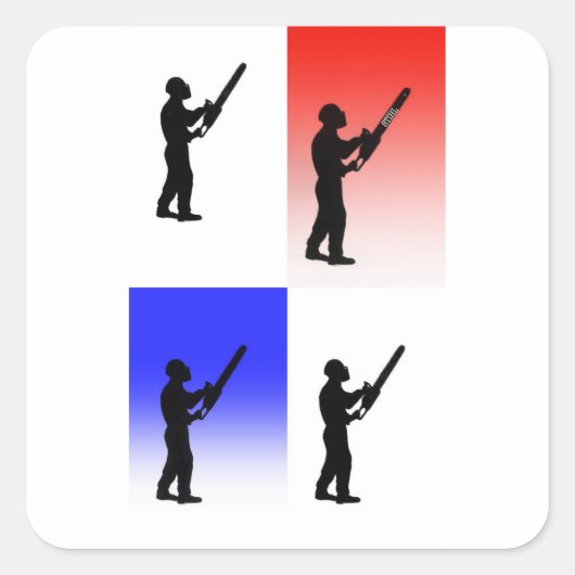 妊娠中絶の木の外科医のクリスマスプレゼント贈り物 スクエアシール (正面)