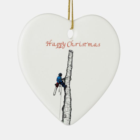 妊娠中絶の木の外科医のクリスマスプレゼント贈り物 セラミックオーナメント (右)