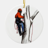 妊娠中絶の木の外科医のクリスマスプレゼント贈り物 セラミックオーナメント (正面)