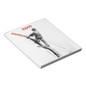 妊娠中絶の木の外科医のクリスマスプレゼント贈り物 ノートパッド (アングル)