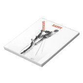 妊娠中絶の木の外科医のクリスマスプレゼント贈り物 ノートパッド (回転)