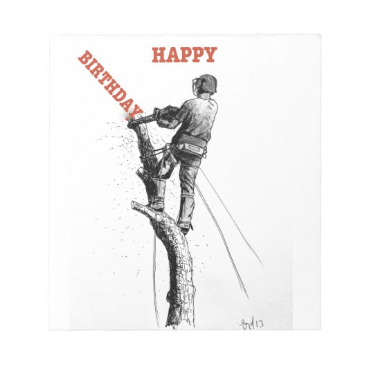 妊娠中絶の木の外科医のクリスマスプレゼント贈り物 ノートパッド (正面)