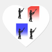 妊娠中絶の木の外科医のクリスマスプレゼント贈り物 ハートシール (正面)