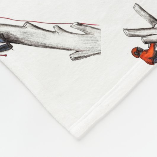 妊娠中絶の木の外科医のクリスマスプレゼント贈り物 フリースブランケット (角)