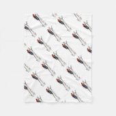 妊娠中絶の木の外科医のクリスマスプレゼント贈り物 フリースブランケット (正面)