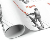 妊娠中絶の木の外科医のクリスマスプレゼント贈り物 ラッピングペーパー (ロールコーナー)