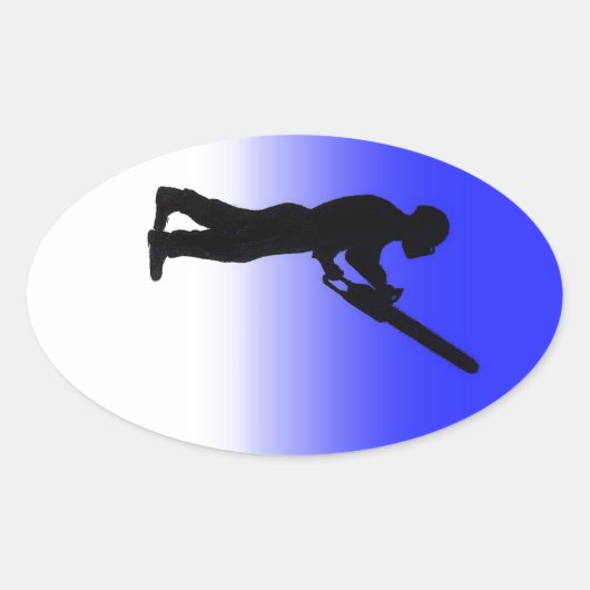 妊娠中絶の木の外科医のクリスマスプレゼント贈り物 楕円形シール (正面)