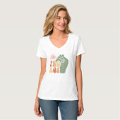 妊娠中絶の権利を支持 Tシャツ (正面フル)
