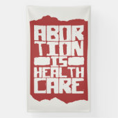 妊娠中絶は医療の生殖権を支える 横断幕 (縦)