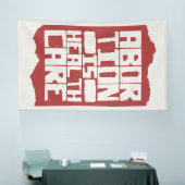 妊娠中絶は医療の生殖権を支える 横断幕 (トレードショー)