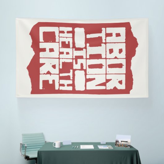 妊娠中絶は医療の生殖権を支える 横断幕 (トレードショー)