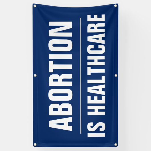 妊娠中絶は医療女性の権利を優先する 横断幕 (縦)