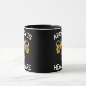 妊娠中絶は医療子宮の花である  マグカップ (中央)