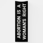 妊娠中絶は女性にとって正しい優遇策である 横断幕 (縦)