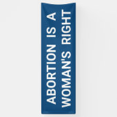 妊娠中絶は女性の右の優遇措置である 横断幕 (縦)