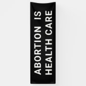 妊娠中絶は気に健康に配慮した3月 横断幕 (縦)