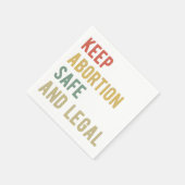 妊娠中絶を保防止し、合法I スタンダードカクテルナプキン (角)