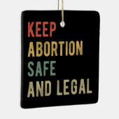 妊娠中絶を保防止し、合法I セラミックオーナメント (右)